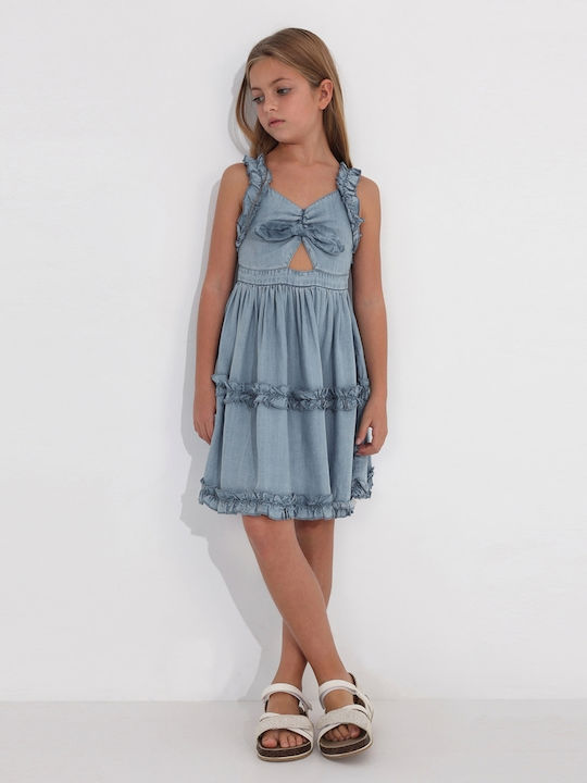 Rochie pentru Copii Fără mâneci Denim Albastru