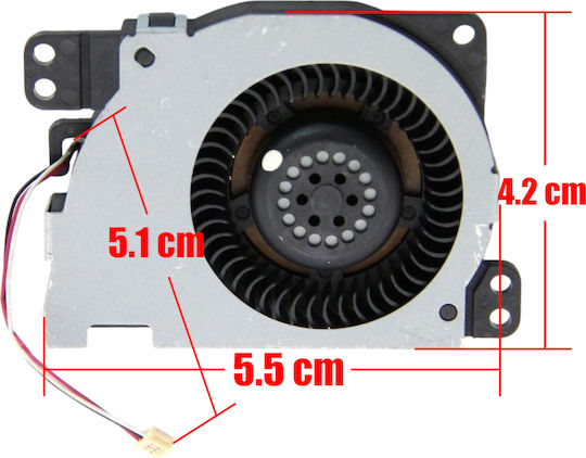 Ανεμιστηράκι Laptop Cpu Cooling Fan Sony Playstation 2 Slim 70000 Series Sff26a Scph-7000x 0220.086 3pin Κωδ.81472