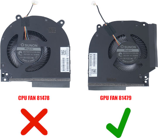Laptop Fan GPU Cooling Fan HP Victus 16-r 16-s Omen 16-w 16-xd 16-ae 16-ap Mg75091v1-c180-s9a Dc280016hs0suo3 N44738-001 5pin Code 81479