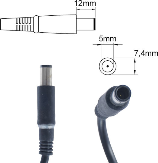 Laptop Power Adapter Charger Dell Ha65ns5-00 09rn2c Ha65nm130 6tm1c Pa-12 A065r039l La65nm130 19.5v 3.34a 7.4mm X 5.0mm Laptop Notebook Charger Slim Oem Code 60042slim