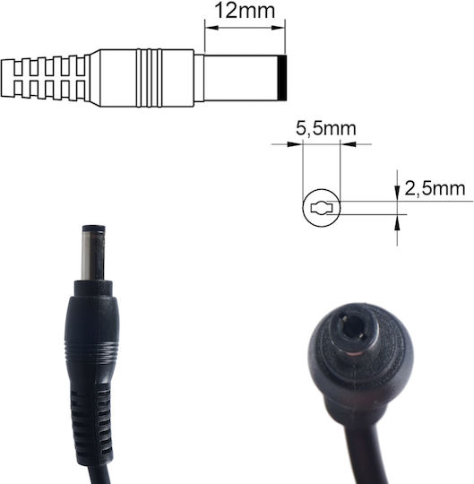 Τροφοδοτικό Laptop Ac Adapter Φορτιστής Toshiba Satellite L755d Toshiba Satellite L775 Toshiba Satellite L775d Toshiba Satellite Z830 007005 Satellite C855d-s5359 Pscbqu-00k005 100% Compatible P/n:pa3822u-1aca Oem Υψηλής Ποιότητας Κωδ.60011