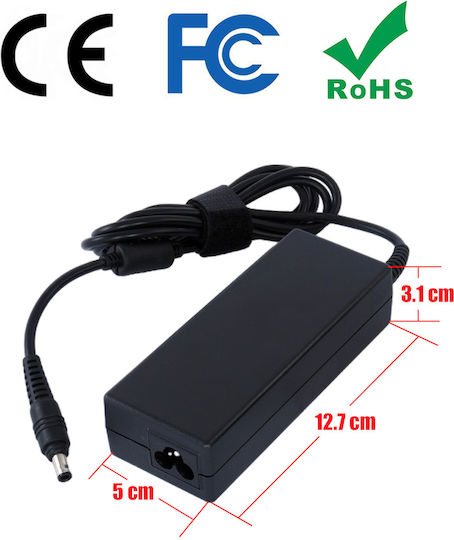 Τροφοδοτικό Laptop Ac Adapter Φορτιστής Samsung Wvm 1600 X30 Wvm 2000 X50 Wvm 1600 X50 Wvm 2000 X60 R60 R60plus R70 R403 R405 R408 R410 R453 R458 R460 R467 R468 R470 R503 R505 R508 R509 R510 R518 R520 R522 R540 Oem Κωδ.60003