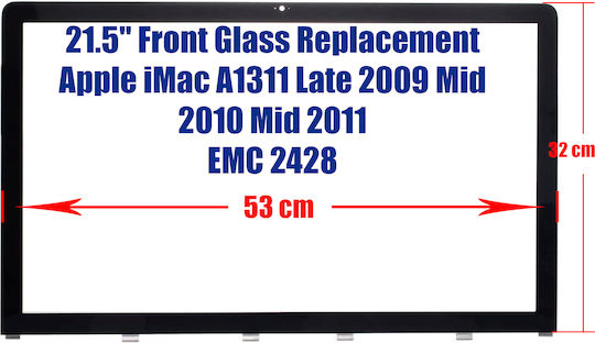 Apple iMac 21,5 Zoll A1311 2010 Anfang 2011 MB950xx/A MC413xx/A MC508xx/A MC509xx/A EMC 2308 das LCD oder 2389 LCD Glas Frontscheibe iMac-21,5-glas-3004 Kleine Pins Code 5603