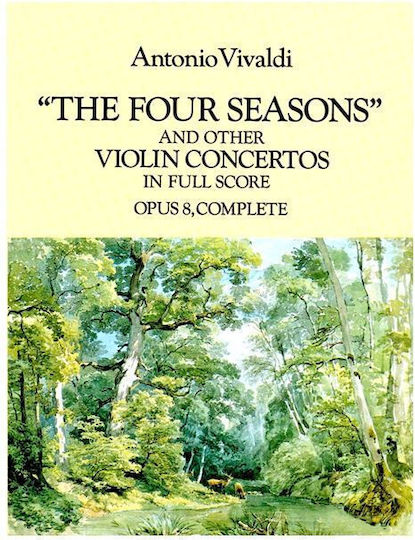 Dover Publications Vivaldi Antonio Four Seasons & Other Violin Concertos Op 8 Full Score
