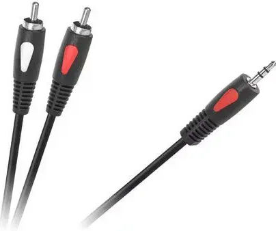 Cabletech Kabel Für Ton 3,5mm Stecker - 2x RCA-Stecker Schwarz 1m KPO4004-10