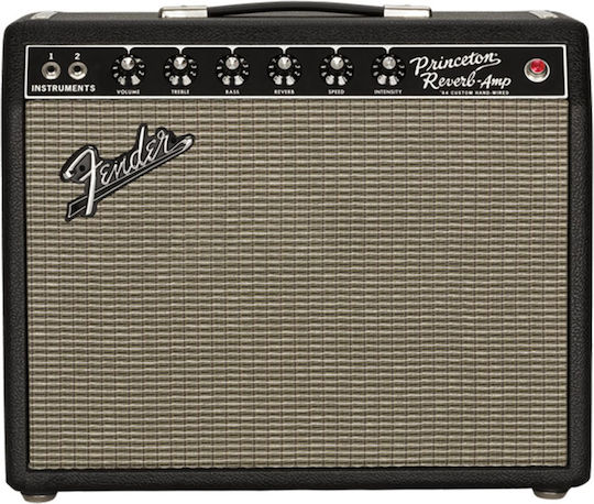 Fender 64 Custom Princeton Reverb Tube Combo Amplifier for Electric Guitar 1 x 10" 12W Black