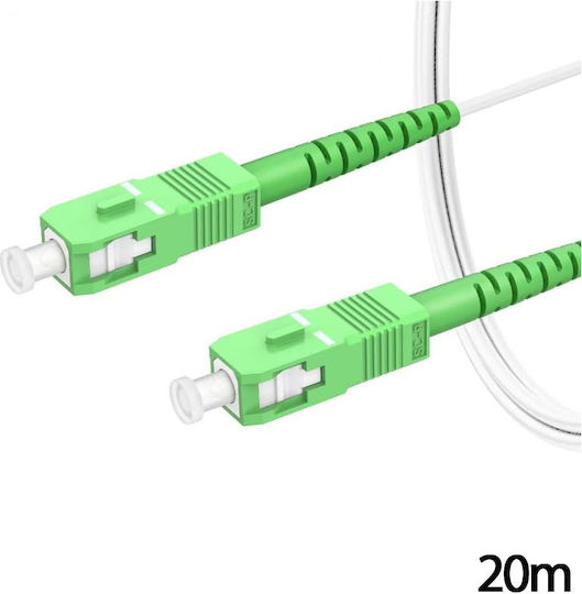 Anga Optical Fiber Cable 20m White