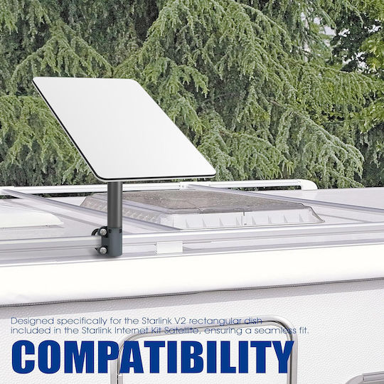 Κιτ Τοποθέτησης - Steel RV Pole Mount Compatible for Starlink V2 Adjustable Outdoor Antenna 1-PER0015
