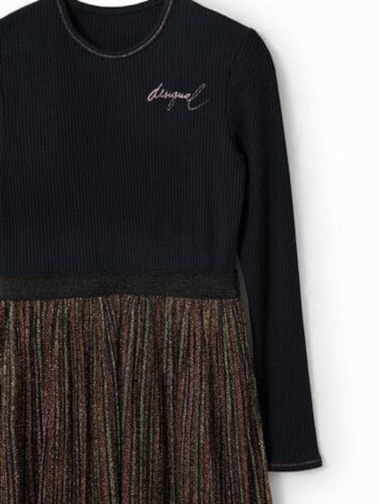 Kinderkleid Langärmelig Schwarz