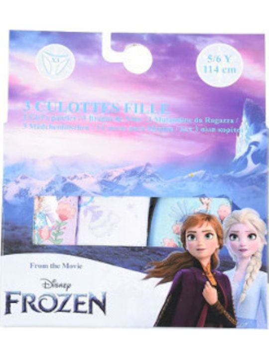 Disney Frozen Σετ Παιδικά Βρακάκια Πολύχρωμα 3τμχ