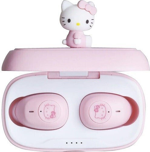 OTL Hello Kitty 3D Character In ear Bluetooth хендсфри Слушалки с Кутийка за Зареждане Розов