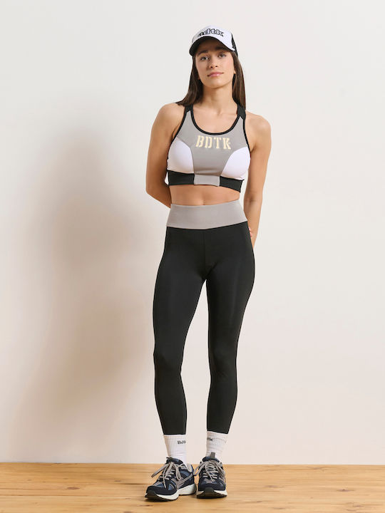 Training Women's Cropped High Waist Black Leggings