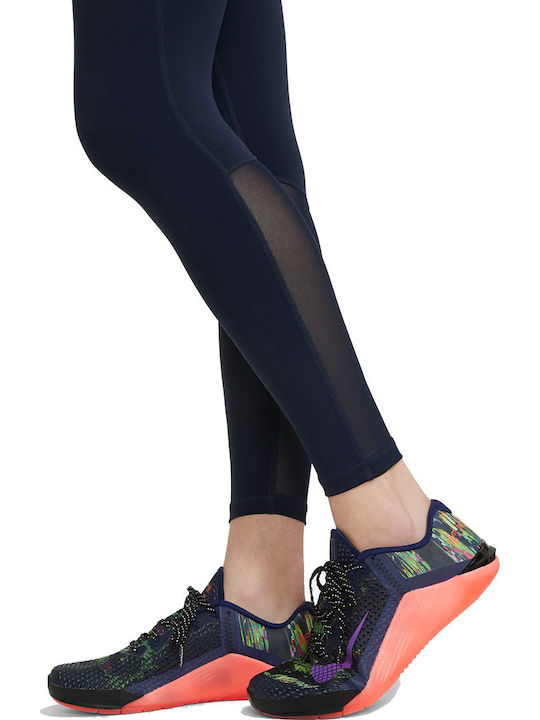 Dri-Fit Training Women's Cropped High Waist Firming Navy Blue Leggings