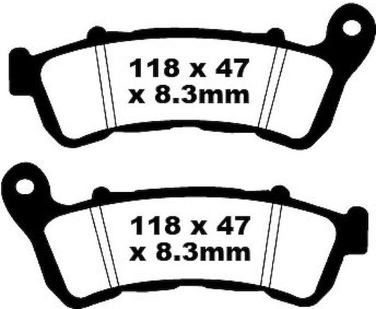 Ebc Brake Pads Cb600f 07-13 XLv700 08-11 XLv100 04-11 Front Fa 388 Hh