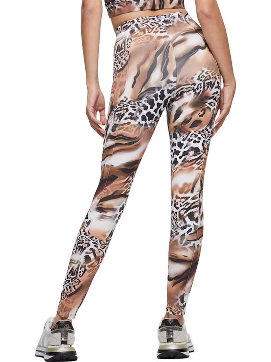 Women's Long Training Legging High Waisted Brown