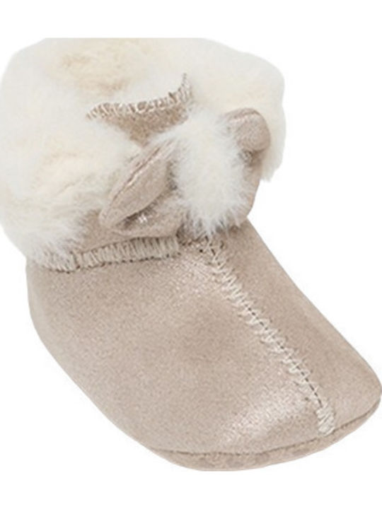 Mayoral Baby Booties Tabac Brown
