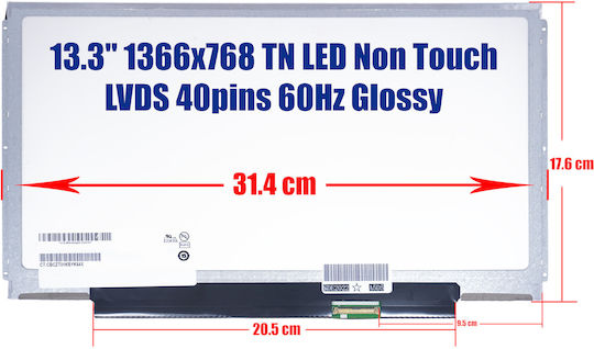 Ecran LED 1366x768 Glossy pentru Laptop Sony Vaio PCG-5121111M