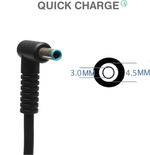 Ac Adapter Φορτιστής Laptop 200W 19.5V 10.3A για HP με Αποσπώμενο Καλώδιο Τροφοδοσίας