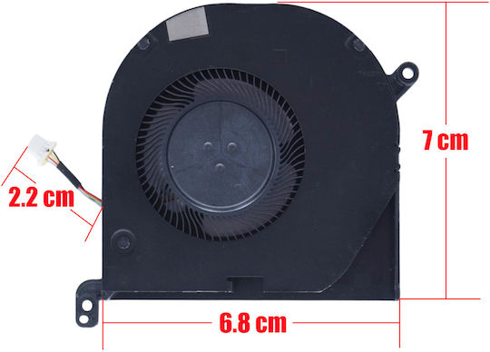 Laptop CPU Cooling Fan Dell XPS 15 9500 9510 9520 9530 Precision 5550 5560 5570 09RK6 009RK6 FK50V 0FK50V DC2800OSSL DC28000SSL DC28000U1SL 4pin Code 81347