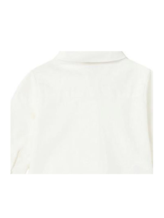 Kids One Color Shirt Long Sleeve White
