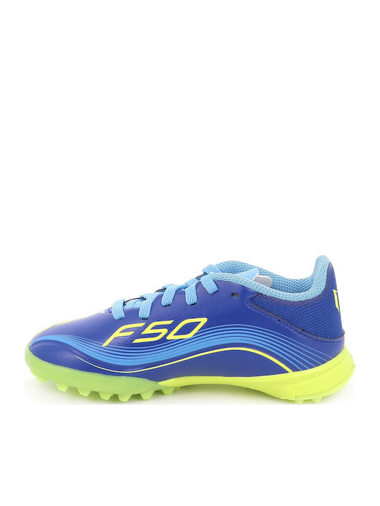 F50 Messi League TF Παιδικά Ποδοσφαιρικά Παπούτσια με Σχάρα Royal Blue / Solar Yellow / Semi Blue Burst