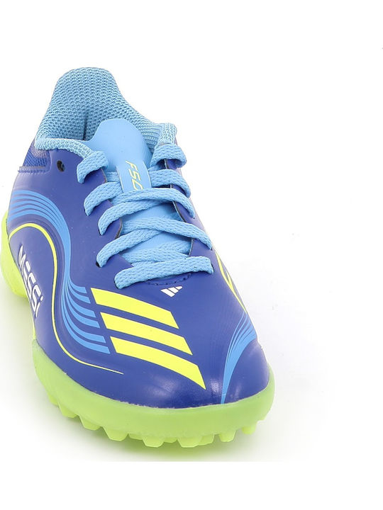 F50 Messi League TF Παιδικά Ποδοσφαιρικά Παπούτσια με Σχάρα Royal Blue / Solar Yellow / Semi Blue Burst