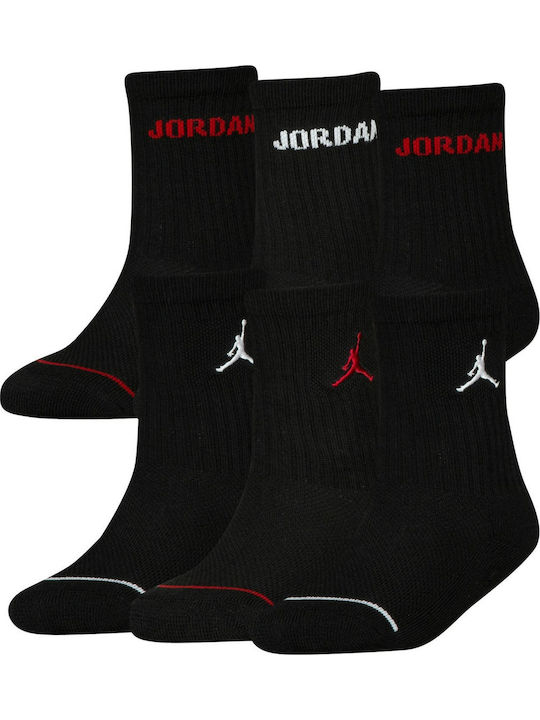 Jordan Athletic Kids' Long Socks Black 6 Pairs
