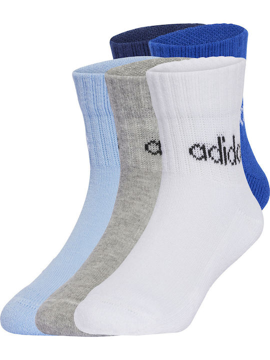 adidas Παιδικά Σοσόνια Performance Μπλε 5 Ζευγάρια