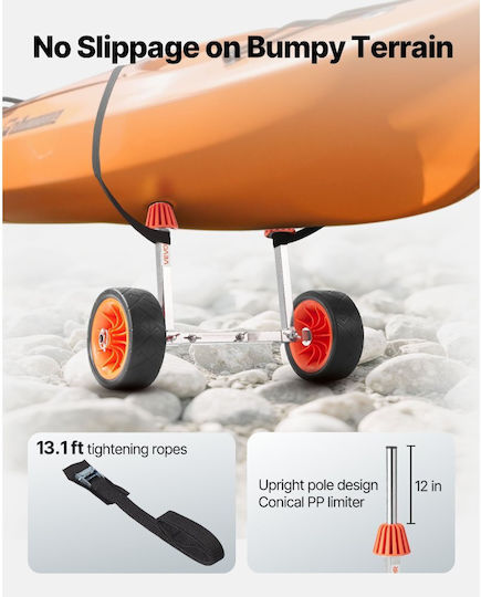 Vevor CZSPHTTC8INC8AUKV001V0 Canoe & Kayak Trolley