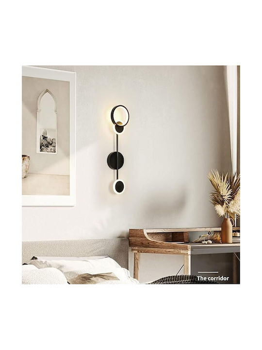 Lightplanet Φωτιστικό Τοίχου με Ενσωματωμένο LED Μαύρο