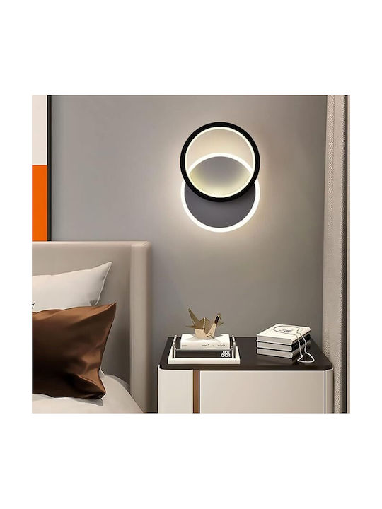 Lightplanet Leuchte Wand mit Integrierter LED und Warmweißes Licht Schwarz