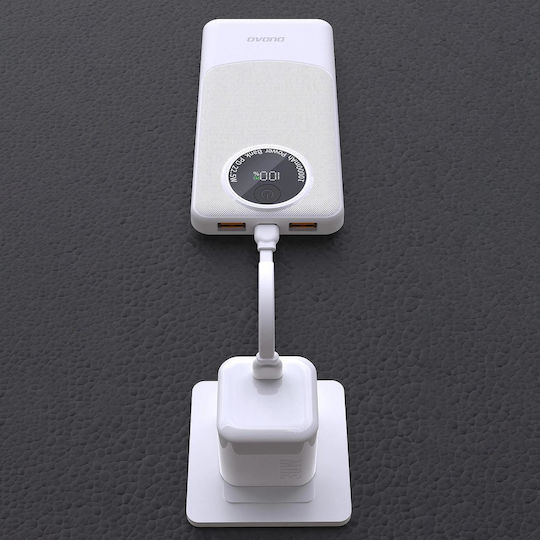 Dudao K12 Power Bank 10000mAh 22.5W Mit 2 USB-A Ausgangsanschlüsse Power Delivery / Schnellladung Schwarz