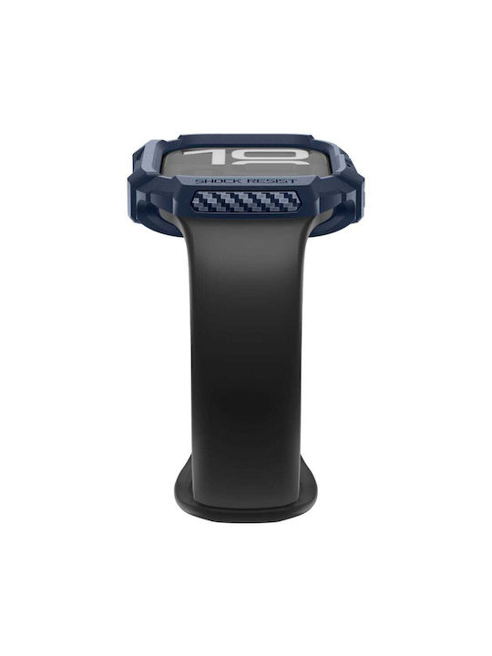Spigen Rugged Armor V2 Θήκη Σιλικόνης σε Μπλε χρώμα για Apple Watch 11 42mm