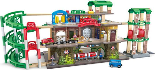 Hape City Railway Сет с Влакче за 3+ години+ Години