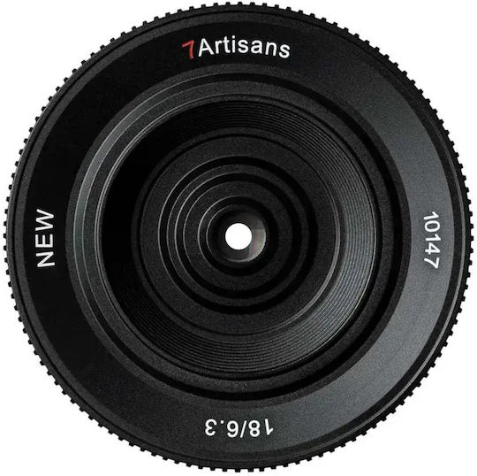 7artisans Crop Фотообектив 18mm f/6.3 Mark II Палачинки / Широк ъгъл за Sony E Монтаж Черен