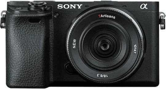 7artisans Crop Фотообектив 18mm f/6.3 Mark II Палачинки / Широк ъгъл за Sony E Монтаж Черен