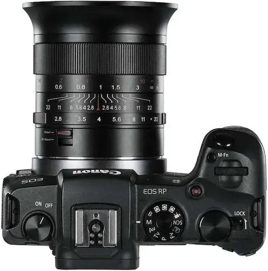 7artisans Voller Rahmen Kameraobjektiv 14mm f/2.8 Weitwinkel für Canon RF Mount Black