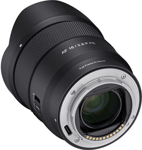 Samyang Full Frame Camera Lens AF 16mm f/2.8 P FE Ultra-Wide Zoom for Sony E Mount Black