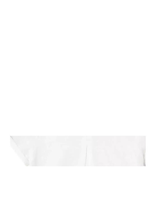 Kids Short-sleeved Linen Shirt White