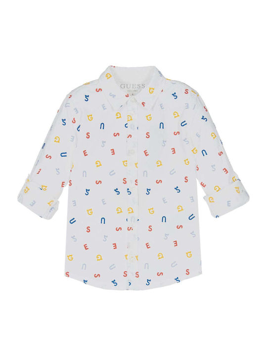 Kids Shirt Long Sleeve White