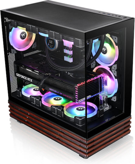 Thermaltake View 270 Plus WS ARGB Gaming Midi Tower Computer Case with Side Window Black