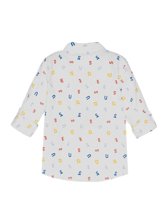 Kids Shirt Long Sleeve White