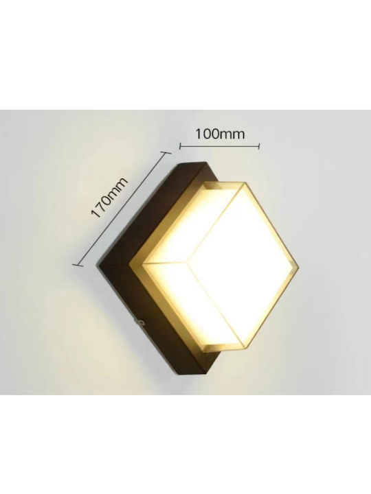 Lightplanet Επιτοίχιο Εξωτερικό Φωτιστικό LED IP65 12W