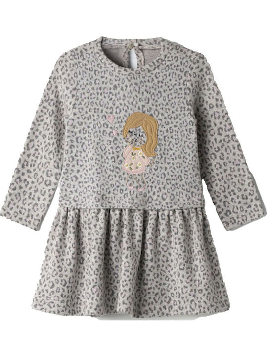 Kinderkleid Langärmelig Gray