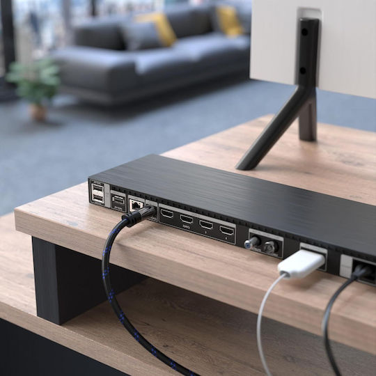 Kabeldirekt Cablu Audio Optic Toslink Împletit Din Nailon 10m Cablu Fibra Optică Soundbar Toslink Digital S Pdif Cablu Amplificator Stereo Home Theater Xbox One/ps4