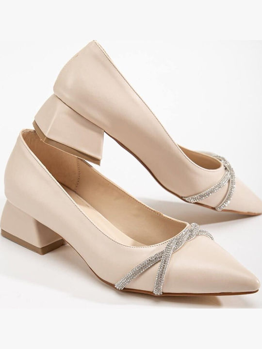 Leder Damen Mokassins in Braun Farbe