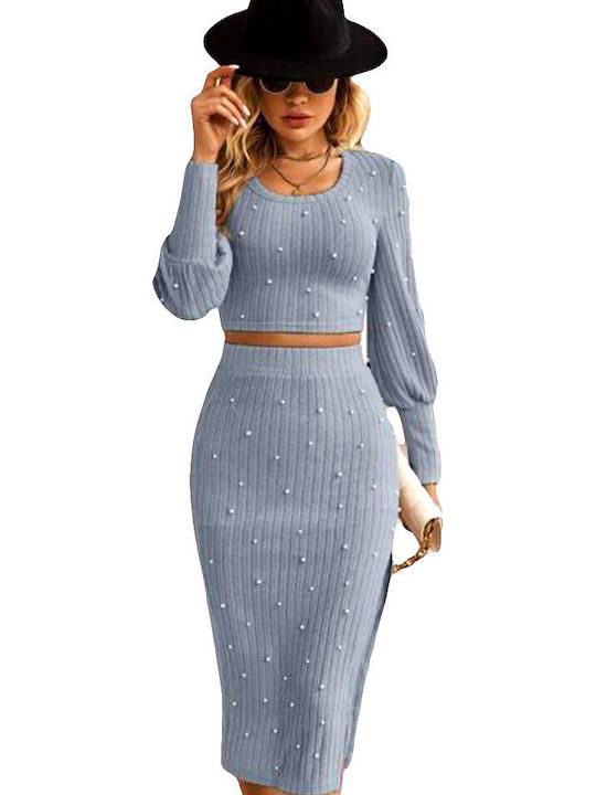 Set mit Maxi Rock Gray