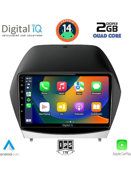 Digital IQ Car Audio System for Hyundai iX35 2010-2015 (Bluetooth/USB/WiFi/GPS/Apple-Carplay/Android-Auto) with Touch Screen 10"