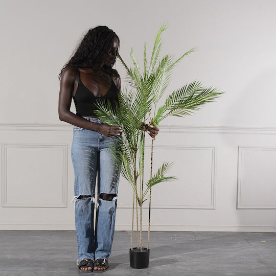 Spacegreen Artificial Palm Tree Chamaedorea Green 170 cm