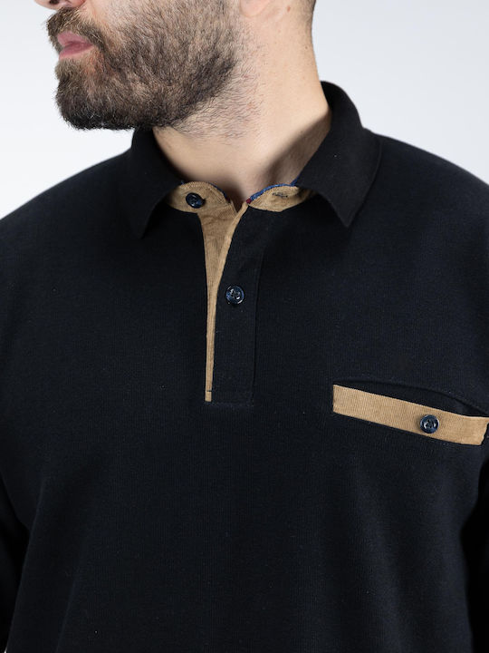 Polo Μπλούζα Μακρυμάνικη Black